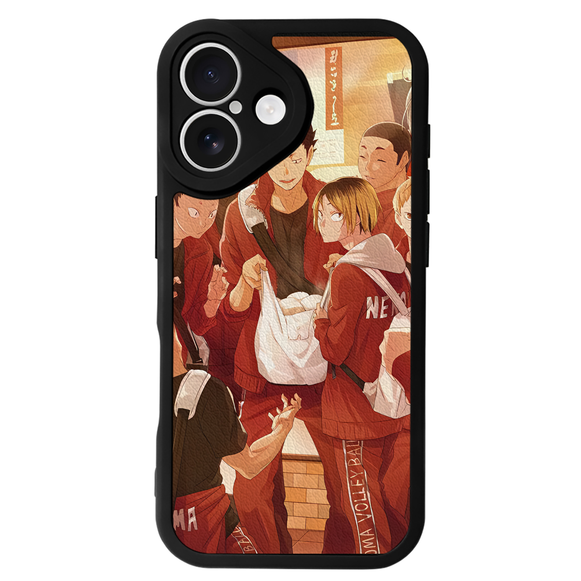 （画像用） ハイキュー!! Haikyu!! 【iPhone 16シリーズ対応】シリコンスマホケース（レザー調） 材質：シリコン